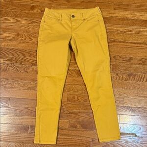 Maurices Yellow Skinny Jeans